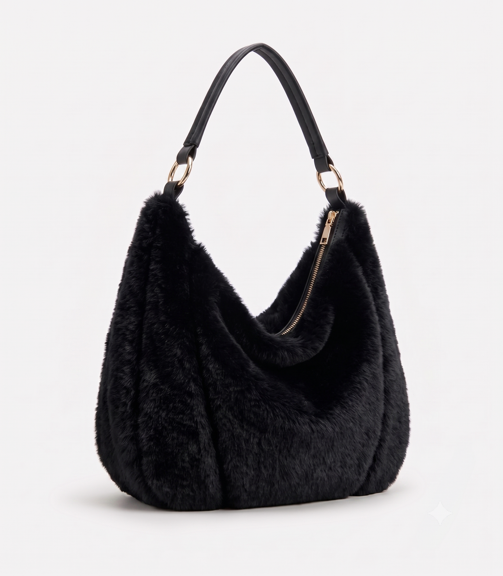Le sac à bandoulière Signature en fausse fourrure moelleuse